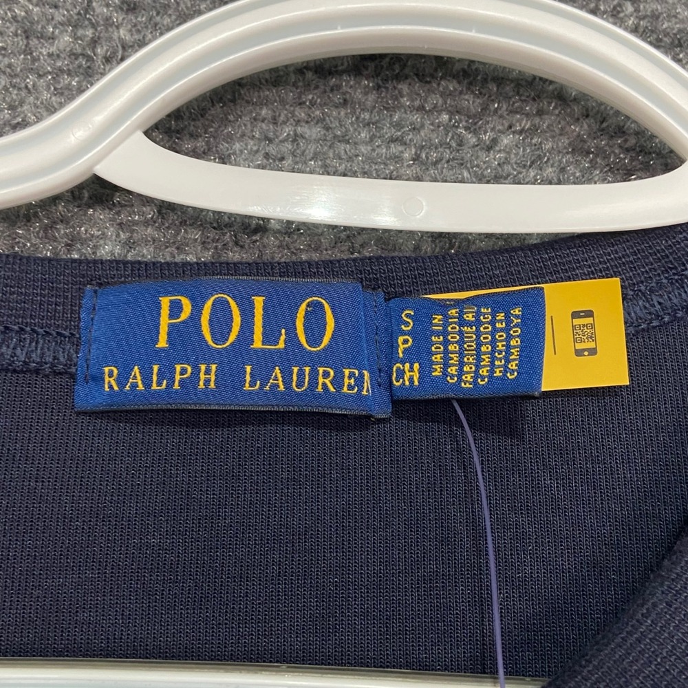 Polo Ralph Lauren Mens Small Big Pony Double-knit Sweatshirt In Aviator Navy NWT - Picture 6 of 10